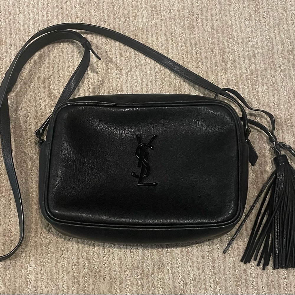 Lou Medium YSL Monogram Smooth Leather Camera Bag